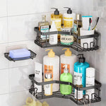 Charger l'image dans la galerie, 🛁 Support d'Angle Mural 5 en 1 – Rangement de Douche Multifonction