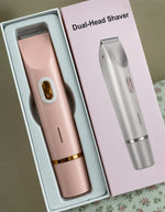Charger l'image dans la galerie, Épilateur Rasoir Électrique 2-en-1 Rechargeable – Rose Gold

