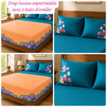 Charger l'image dans la galerie, Drap Housse Imperméable Premium + 2 Taies Offertes
